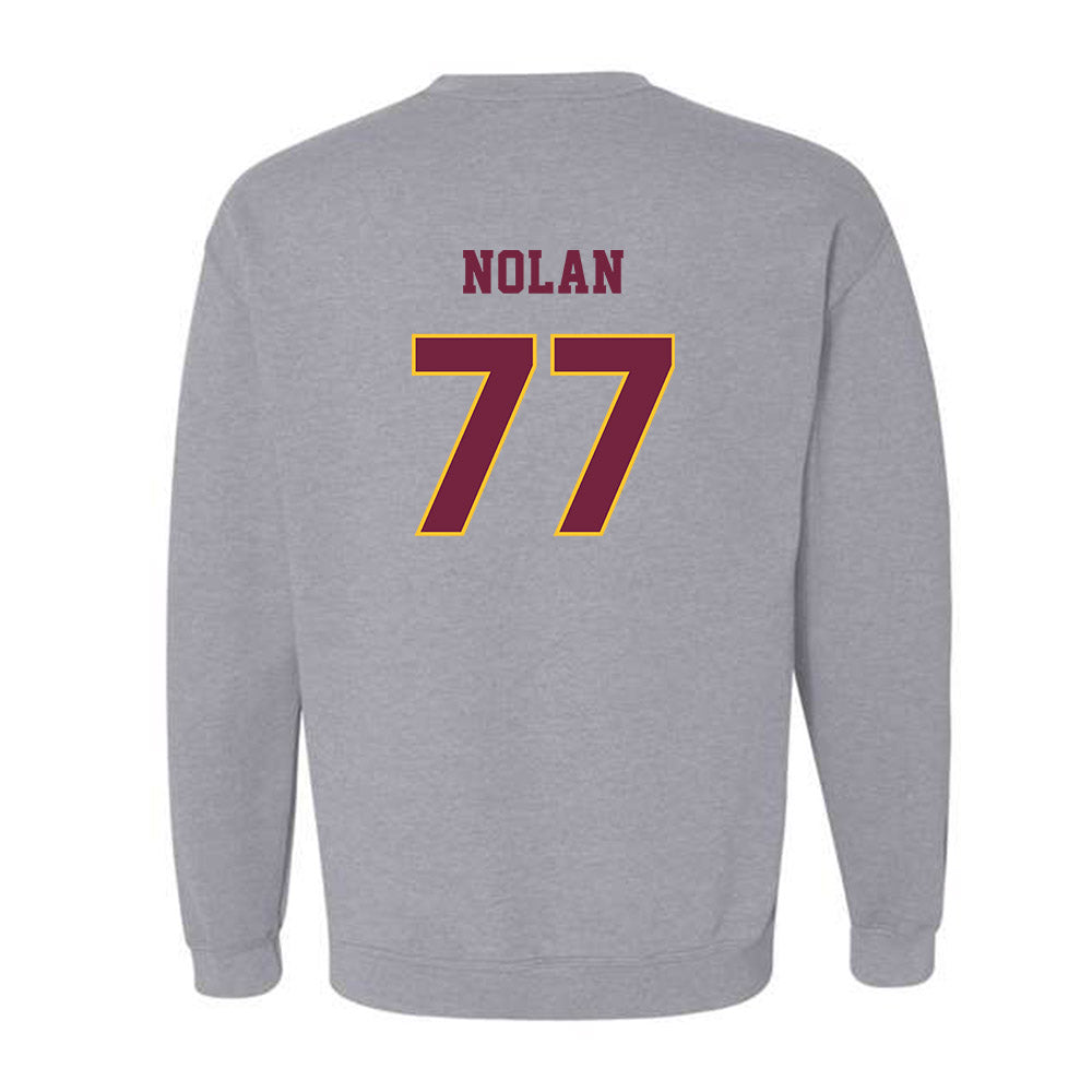 Central Michigan - NCAA Football : Jack Nolan - Classic Fashion Shersey Crewneck Sweatshirt-1