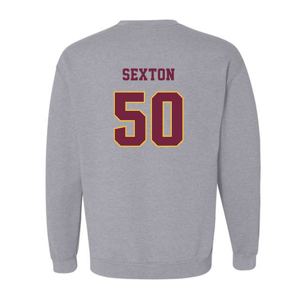 Central Michigan - NCAA Football : Matt Sexton - Classic Fashion Shersey Crewneck Sweatshirt-1