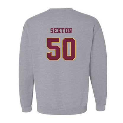 Central Michigan - NCAA Football : Matt Sexton - Classic Fashion Shersey Crewneck Sweatshirt-1