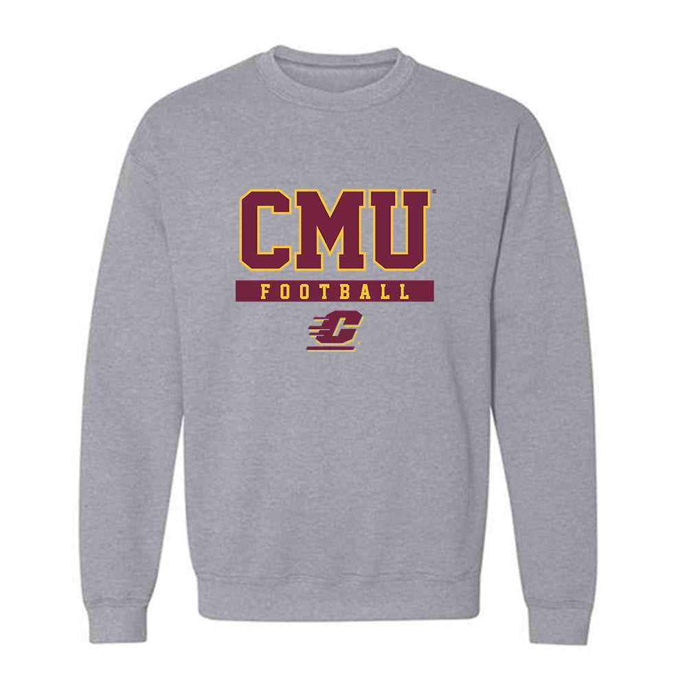 Central Michigan - NCAA Football : Xavier White - Classic Fashion Shersey Crewneck Sweatshirt-0