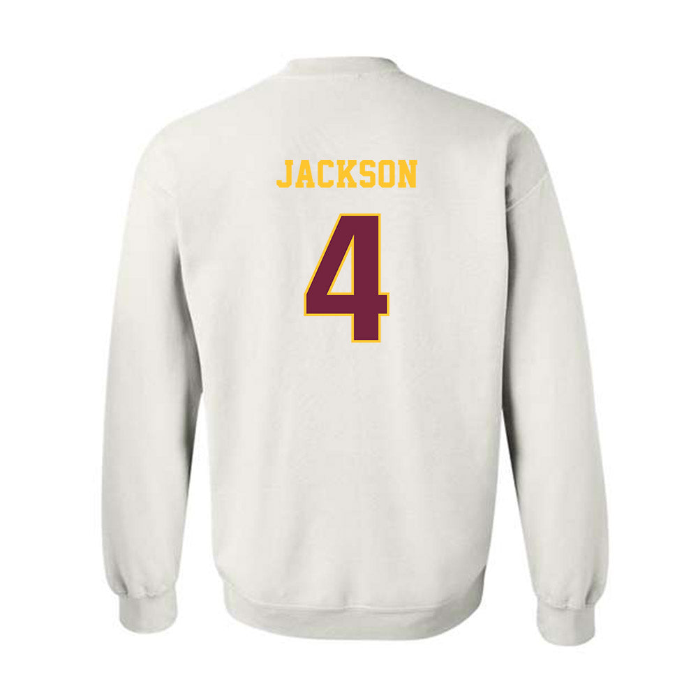 Central Michigan - NCAA Football : Jaion Jackson - Classic Fashion Shersey Crewneck Sweatshirt-1