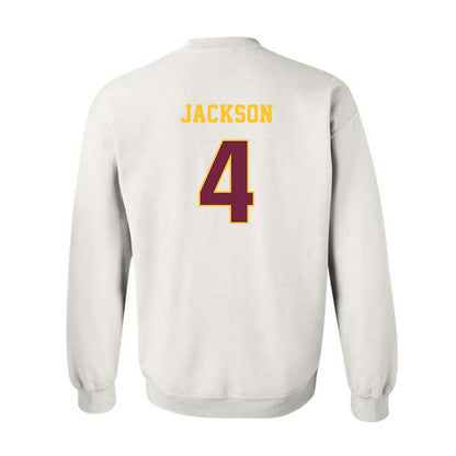 Central Michigan - NCAA Football : Jaion Jackson - Classic Fashion Shersey Crewneck Sweatshirt-1