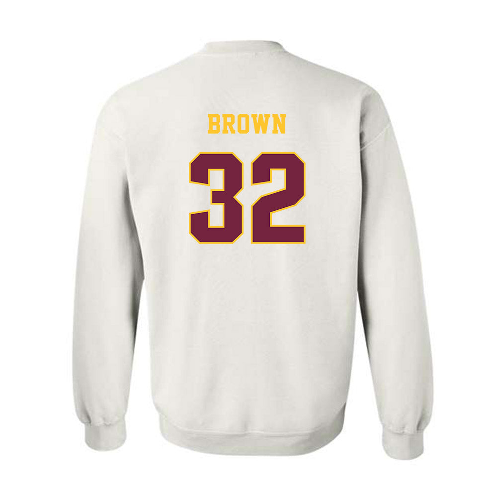 Central Michigan - NCAA Football : Donovan Brown - Classic Fashion Shersey Crewneck Sweatshirt-1