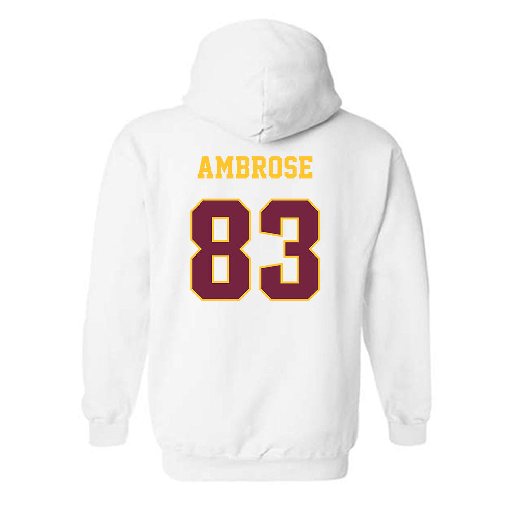 Central Michigan - NCAA Football : Travis Ambrose - Classic Fashion Shersey Hooded Sweatshirt-1