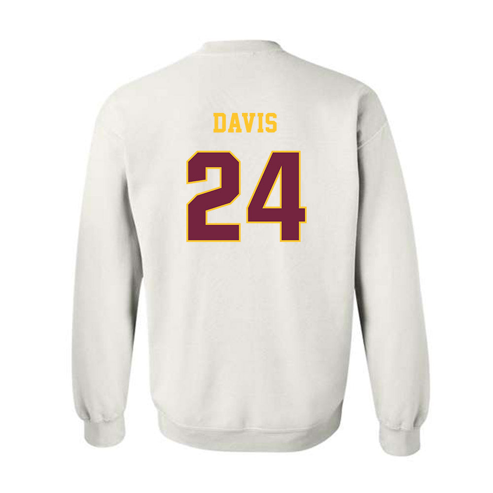 Central Michigan - NCAA Women's Basketball : Indya Davis - Classic Fashion Shersey Crewneck Sweatshirt-1
