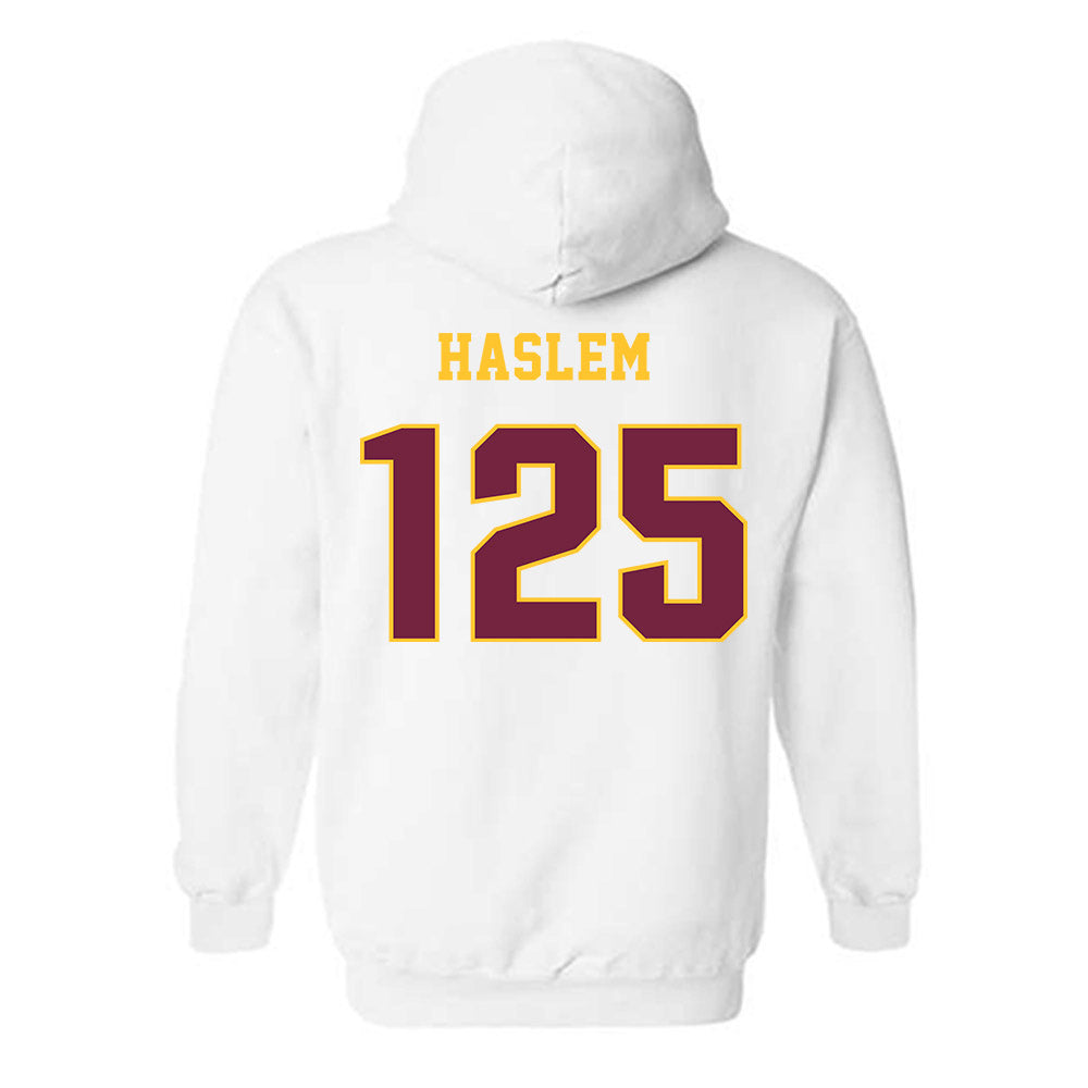 Central Michigan - NCAA Wrestling : Cristian Haslem - Classic Fashion Shersey Hooded Sweatshirt-1