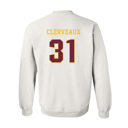 Central Michigan - NCAA Football : Jayden Clerveaux - Classic Fashion Shersey Crewneck Sweatshirt-1