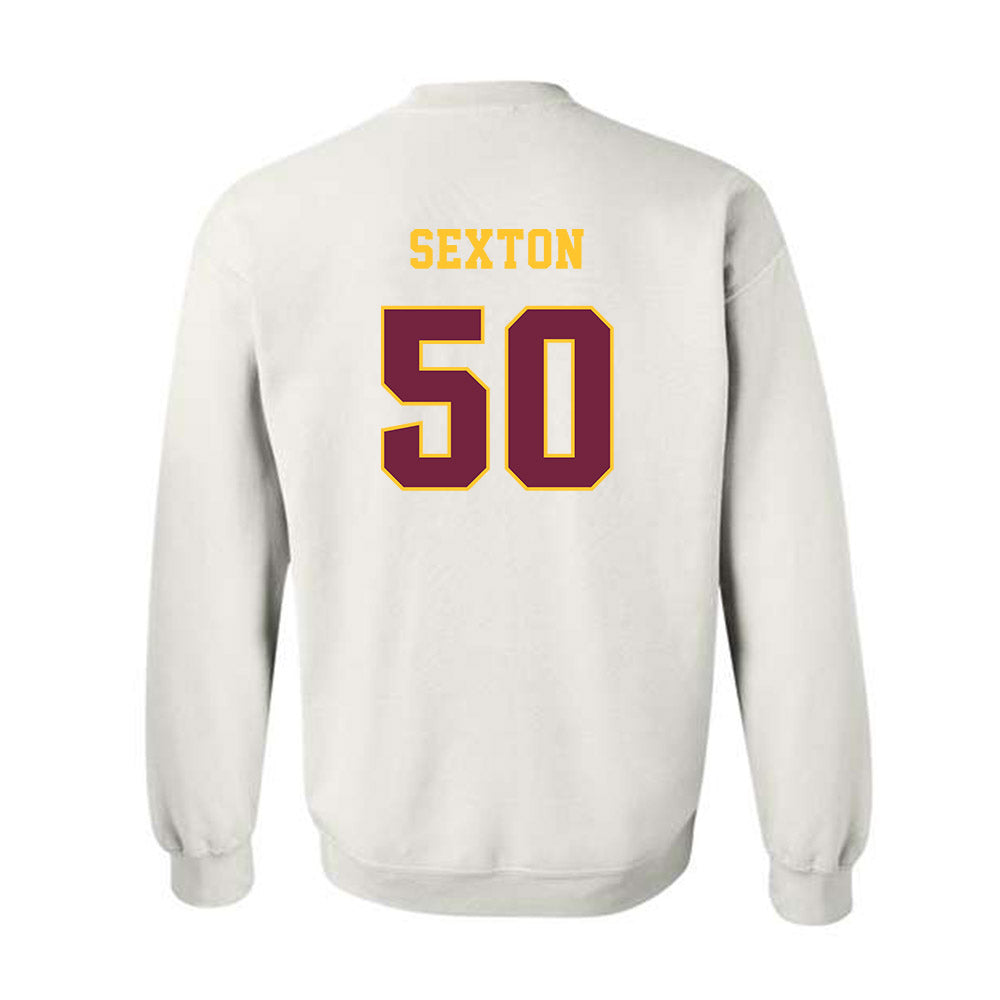 Central Michigan - NCAA Football : Matt Sexton - Classic Fashion Shersey Crewneck Sweatshirt-1