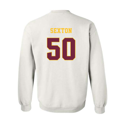 Central Michigan - NCAA Football : Matt Sexton - Classic Fashion Shersey Crewneck Sweatshirt-1