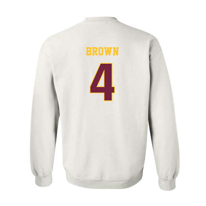 Central Michigan - NCAA Women's Basketball : Sarah Brown - Classic Fashion Shersey Crewneck Sweatshirt-1