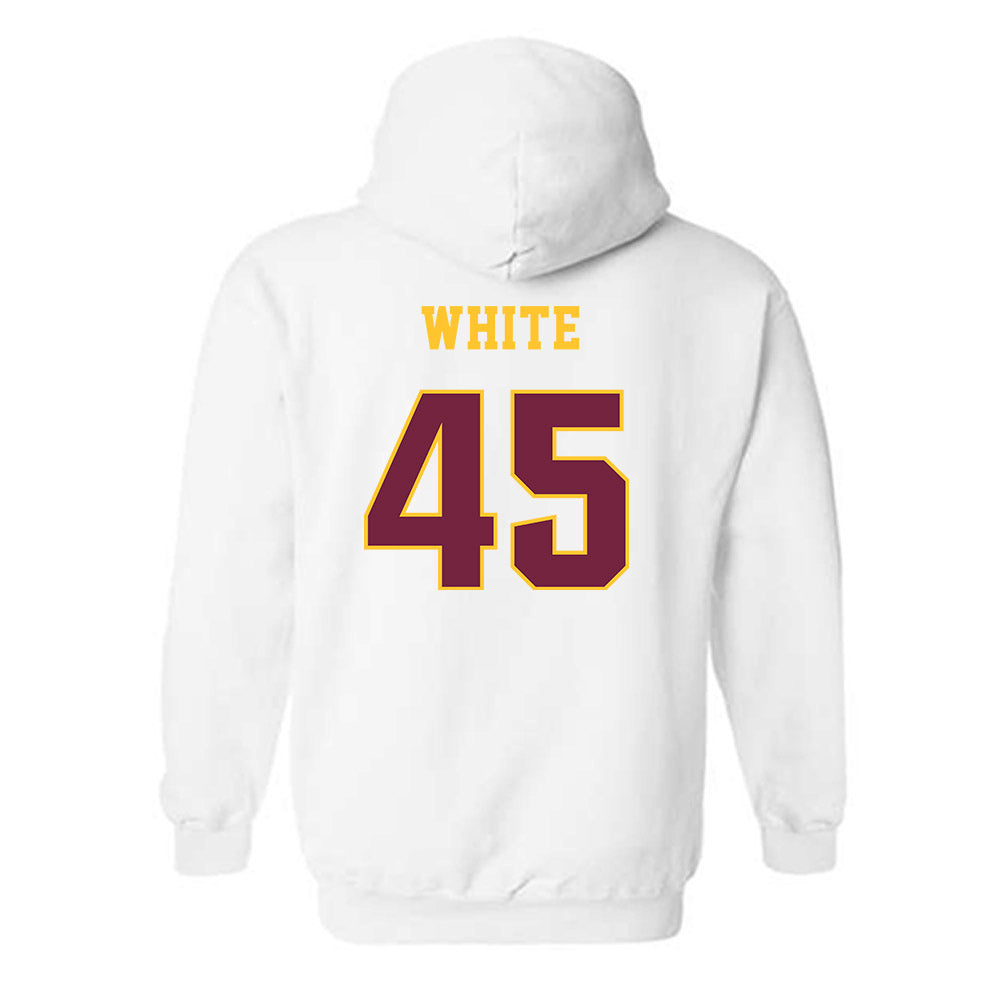 Central Michigan - NCAA Football : Xavier White - Classic Fashion Shersey Hooded Sweatshirt-1