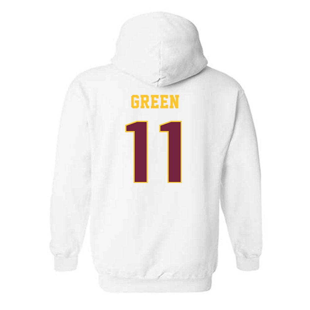 Central Michigan - NCAA Women's Basketball : Jailenn Green - Classic Fashion Shersey Hooded Sweatshirt-1