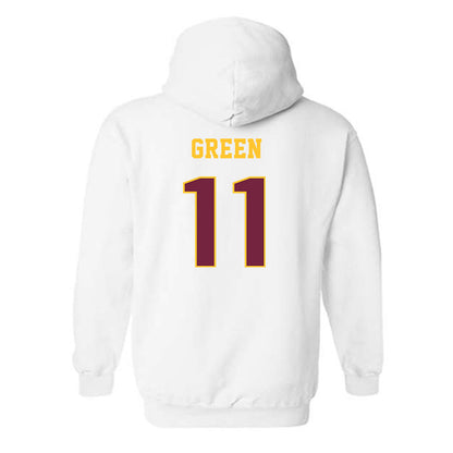 Central Michigan - NCAA Women's Basketball : Jailenn Green - Classic Fashion Shersey Hooded Sweatshirt-1