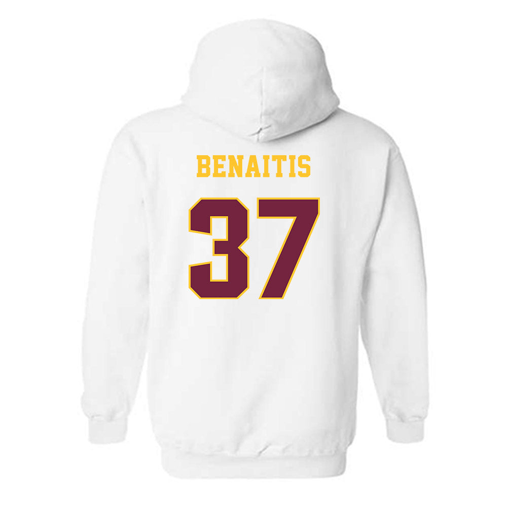 Central Michigan - NCAA Football : Colton Benaitis - Classic Fashion Shersey Hooded Sweatshirt-1