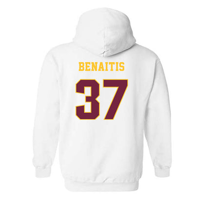 Central Michigan - NCAA Football : Colton Benaitis - Classic Fashion Shersey Hooded Sweatshirt-1