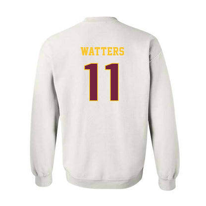 Central Michigan - NCAA Football : Ryland Watters - Classic Fashion Shersey Crewneck Sweatshirt-1