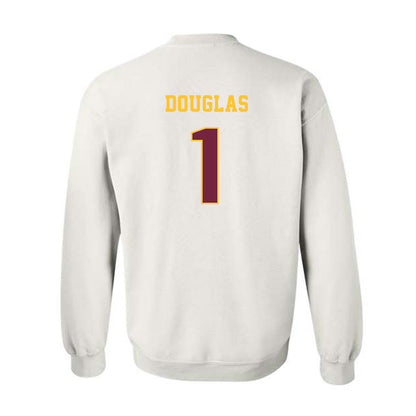 Central Michigan - NCAA Football : Jjajryn Douglas - Classic Fashion Shersey Crewneck Sweatshirt-1