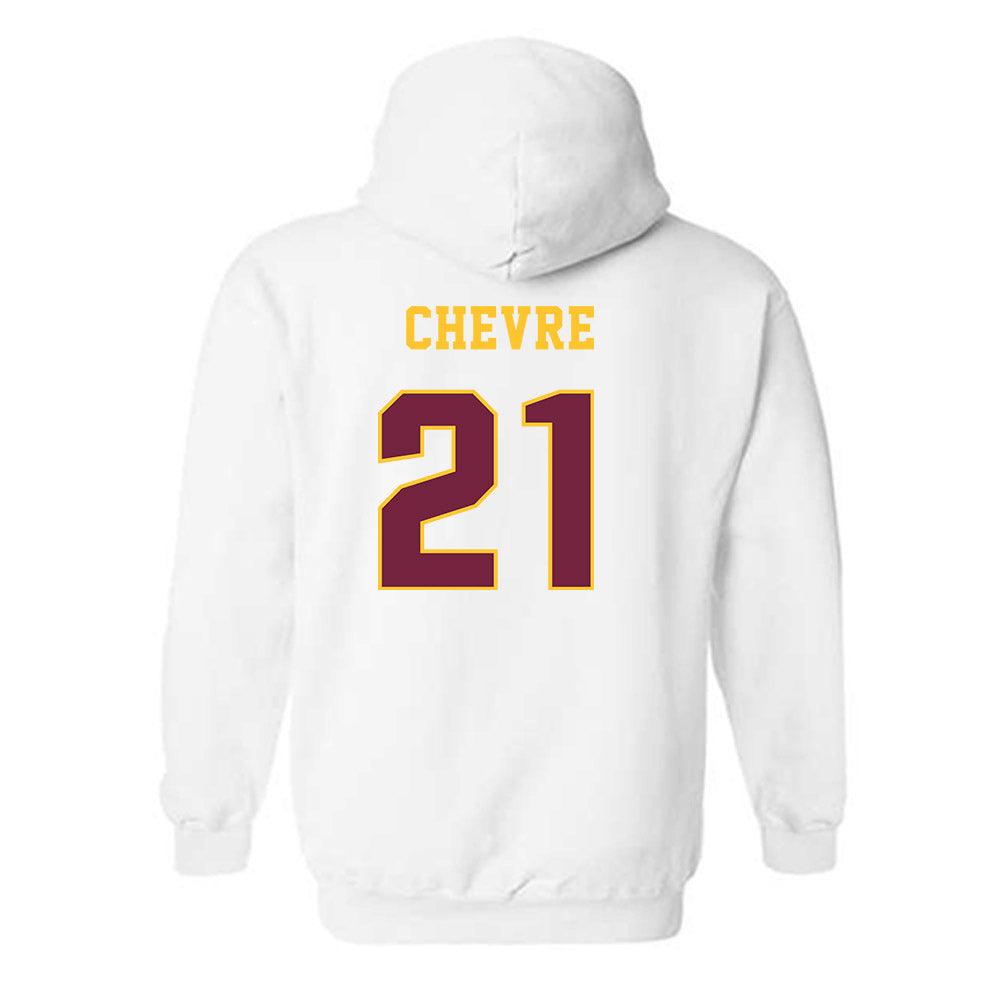 Central Michigan - NCAA Women's Basketball : Zareia Chevre - Classic Fashion Shersey Hooded Sweatshirt-1