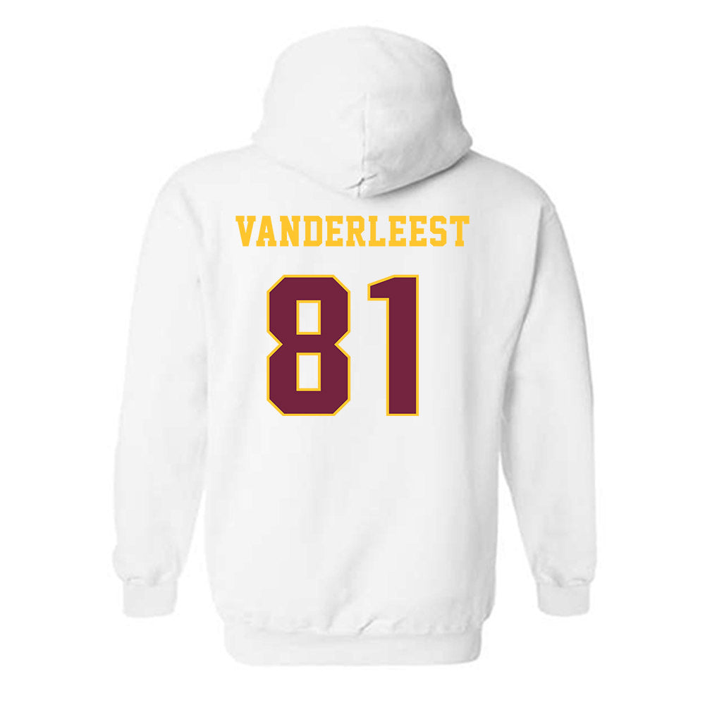 Central Michigan - NCAA Football : Tayte Vanderleest - Classic Fashion Shersey Hooded Sweatshirt-1