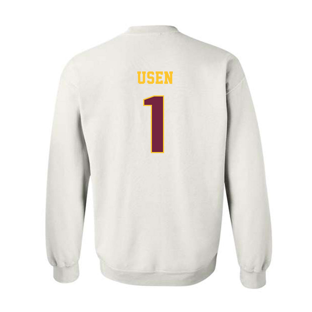 Central Michigan - NCAA Men's Basketball : Nsikan Usen - Classic Fashion Shersey Crewneck Sweatshirt-1