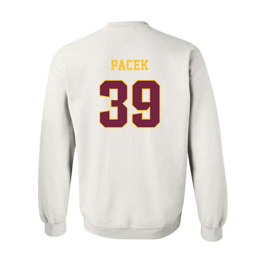 Central Michigan - NCAA Baseball : Zane Pacek - Classic Fashion Shersey Crewneck Sweatshirt-1