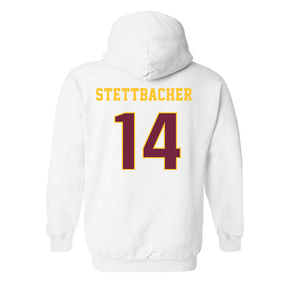 Central Michigan - NCAA Baseball : Drew Stettbacher - Classic Fashion Shersey Hooded Sweatshirt-1