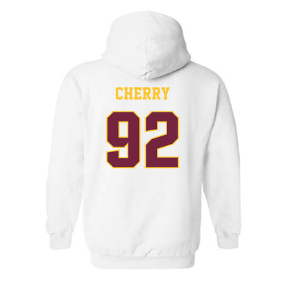 Central Michigan - NCAA Football : Jaxon Cherry - Classic Fashion Shersey Hooded Sweatshirt-1