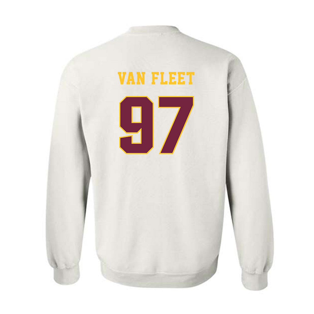 Central Michigan - NCAA Football : Maxwell Van Fleet - Classic Fashion Shersey Crewneck Sweatshirt-1