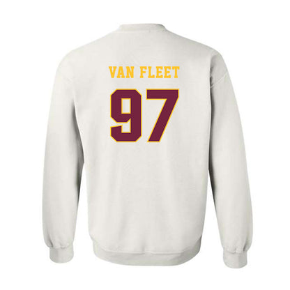 Central Michigan - NCAA Football : Maxwell Van Fleet - Classic Fashion Shersey Crewneck Sweatshirt-1