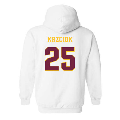 Central Michigan - NCAA Baseball : Brady Krzciok - Classic Fashion Shersey Hooded Sweatshirt-1