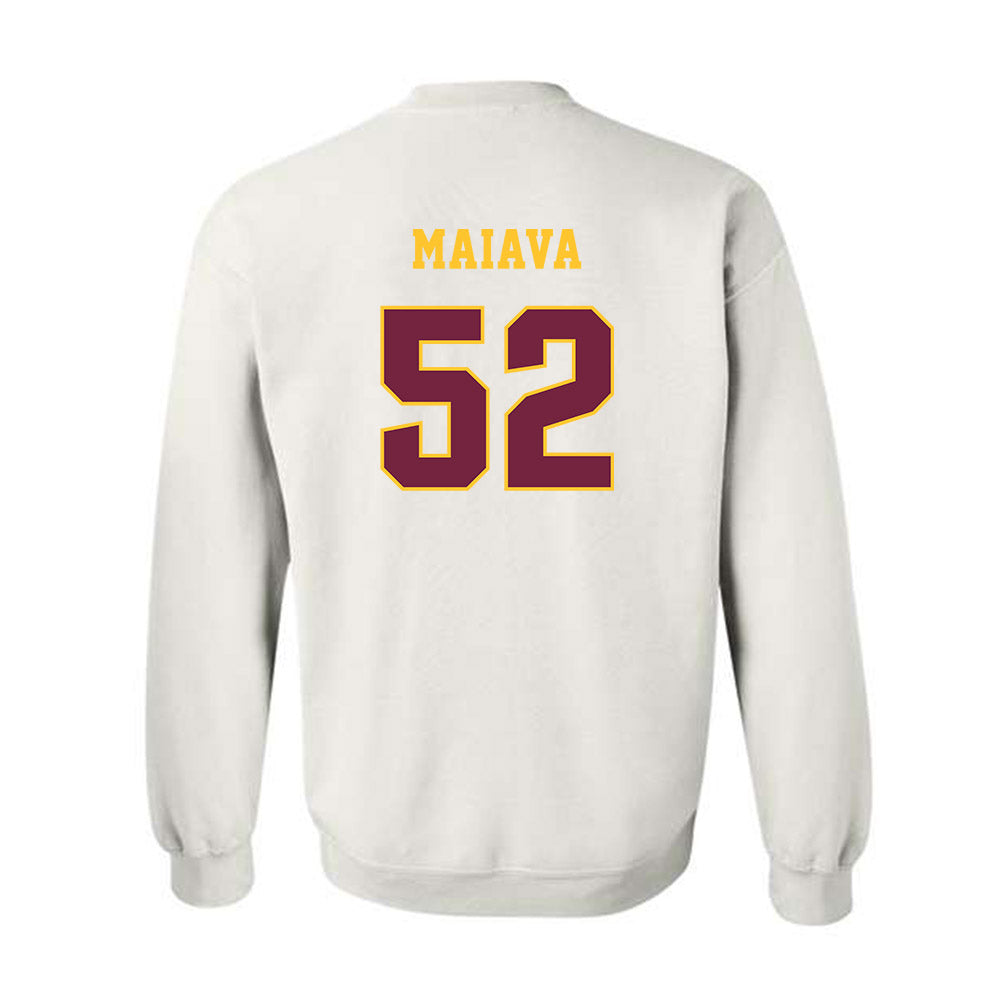 Central Michigan - NCAA Football : Dom Maiava - Classic Fashion Shersey Crewneck Sweatshirt-1