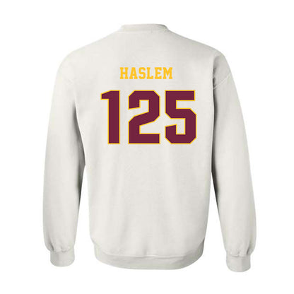 Central Michigan - NCAA Wrestling : Cristian Haslem - Classic Fashion Shersey Crewneck Sweatshirt-1
