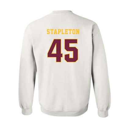 Central Michigan - NCAA Football : Jordan Stapleton - Classic Fashion Shersey Crewneck Sweatshirt-1