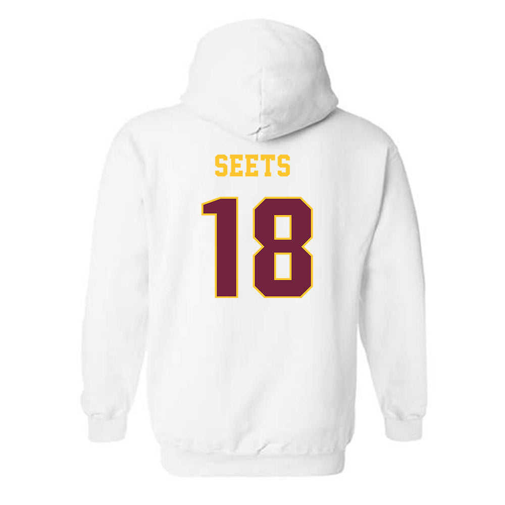 Central Michigan - NCAA Football : Geno Seets - Classic Fashion Shersey Hooded Sweatshirt-1