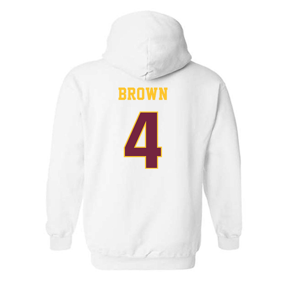 Central Michigan - NCAA Women's Basketball : Sarah Brown - Classic Fashion Shersey Hooded Sweatshirt-1