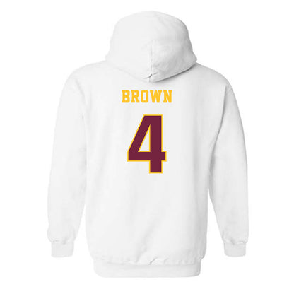 Central Michigan - NCAA Women's Basketball : Sarah Brown - Classic Fashion Shersey Hooded Sweatshirt-1