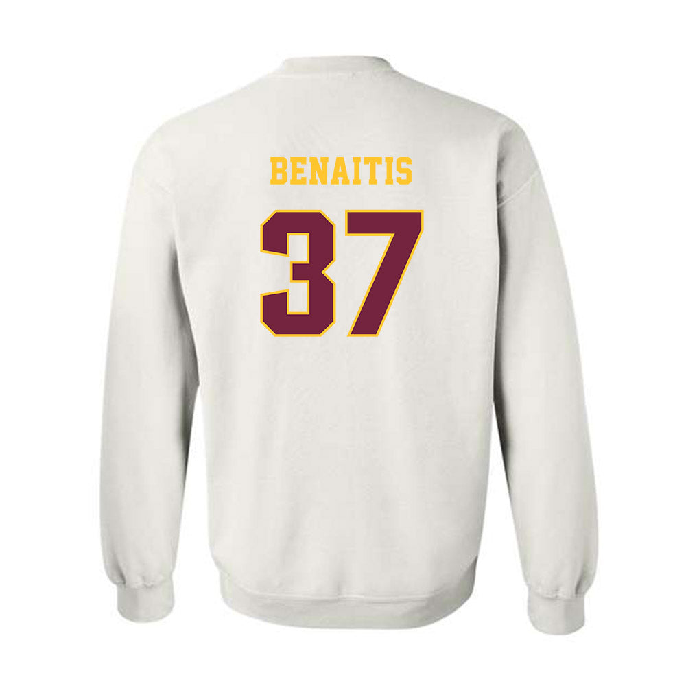 Central Michigan - NCAA Football : Colton Benaitis - Classic Fashion Shersey Crewneck Sweatshirt-1