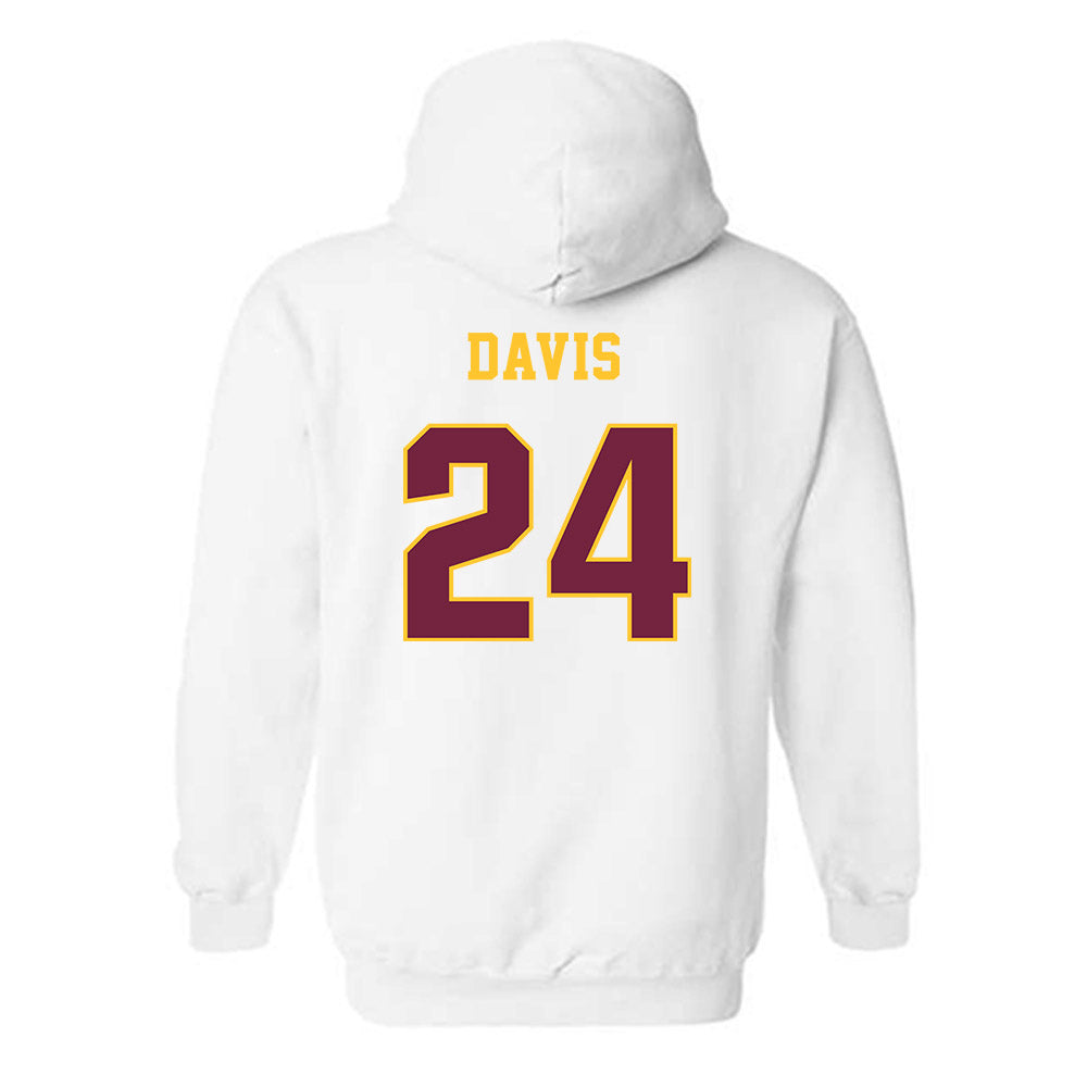 Central Michigan - NCAA Women's Basketball : Indya Davis - Classic Fashion Shersey Hooded Sweatshirt-1