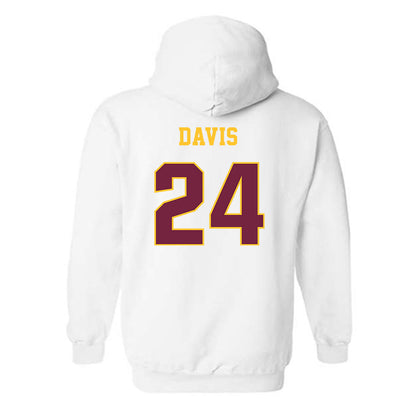 Central Michigan - NCAA Women's Basketball : Indya Davis - Classic Fashion Shersey Hooded Sweatshirt-1