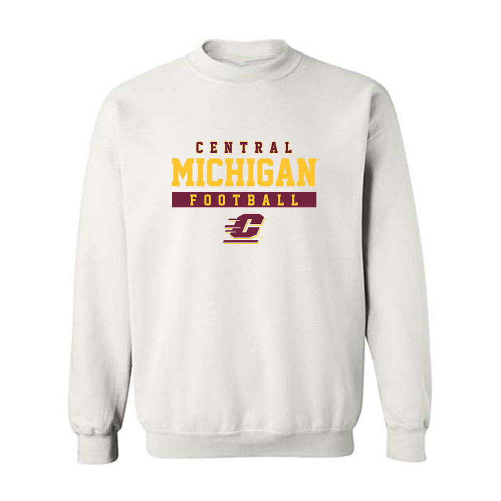 Central Michigan - NCAA Football : Xavier White - Classic Fashion Shersey Crewneck Sweatshirt-0