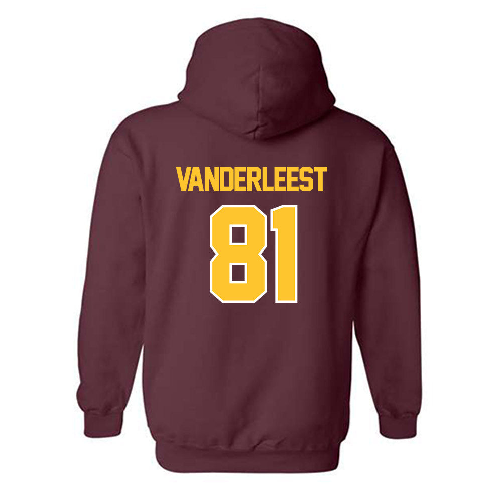 Central Michigan - NCAA Football : Tayte Vanderleest - Classic Shersey Hooded Sweatshirt-1
