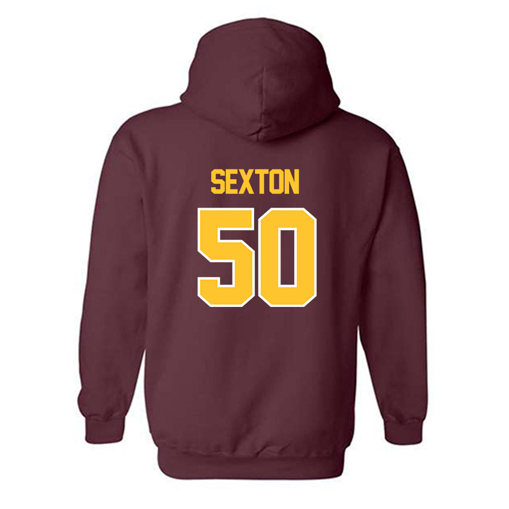 Central Michigan - NCAA Football : Matt Sexton - Classic Shersey Hooded Sweatshirt-1