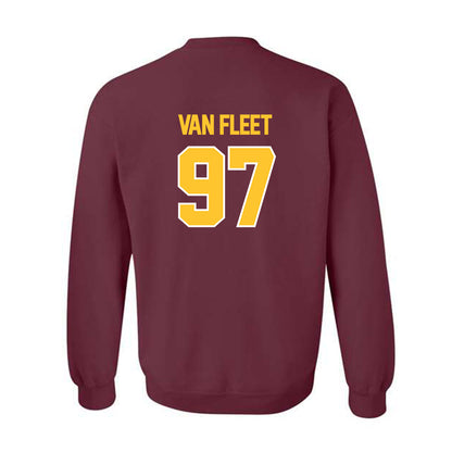Central Michigan - NCAA Football : Maxwell Van Fleet - Classic Shersey Crewneck Sweatshirt-1