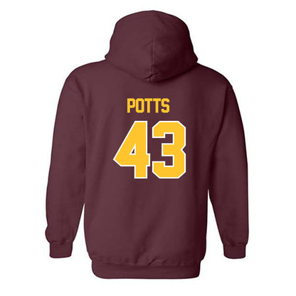 Central Michigan - NCAA Baseball : Tyson Potts - Classic Shersey Hooded Sweatshirt-1