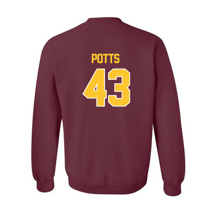 Central Michigan - NCAA Baseball : Tyson Potts - Classic Shersey Crewneck Sweatshirt-1