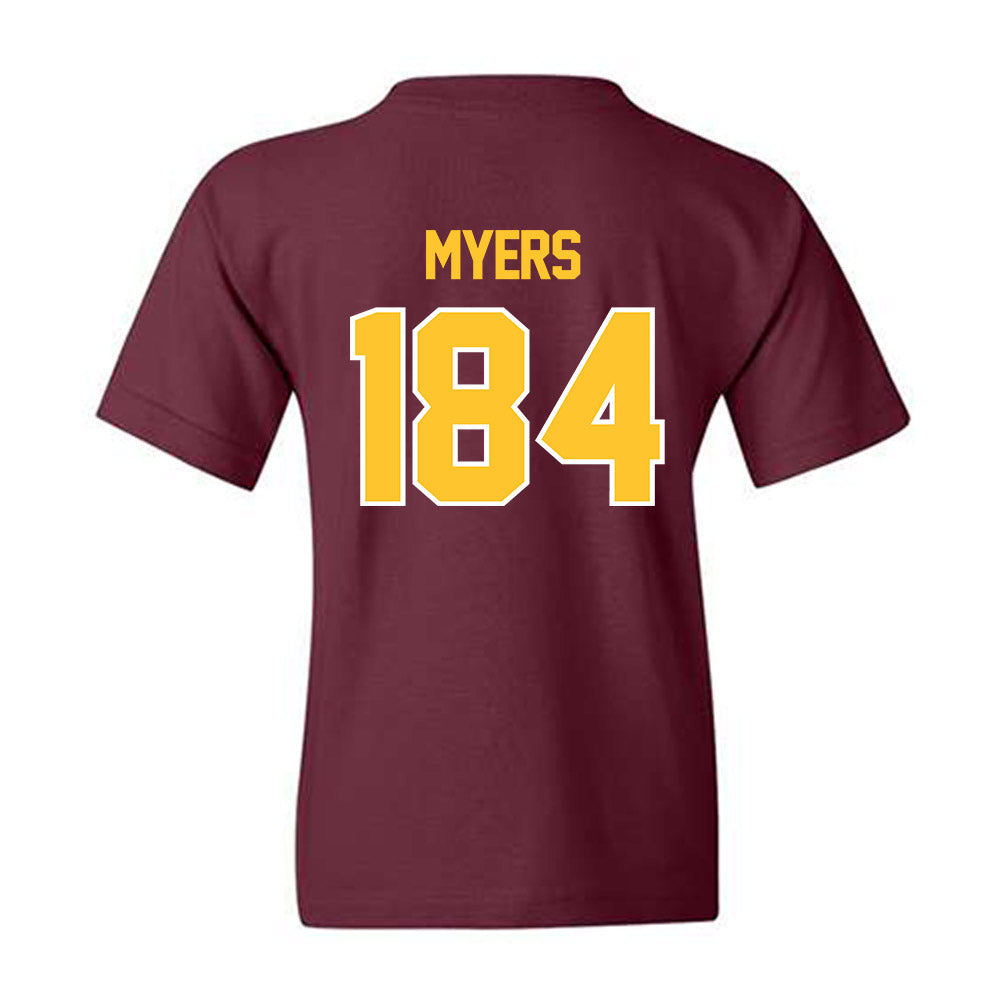 Central Michigan - NCAA Wrestling : Trey Myers - Classic Shersey Youth T-Shirt-1