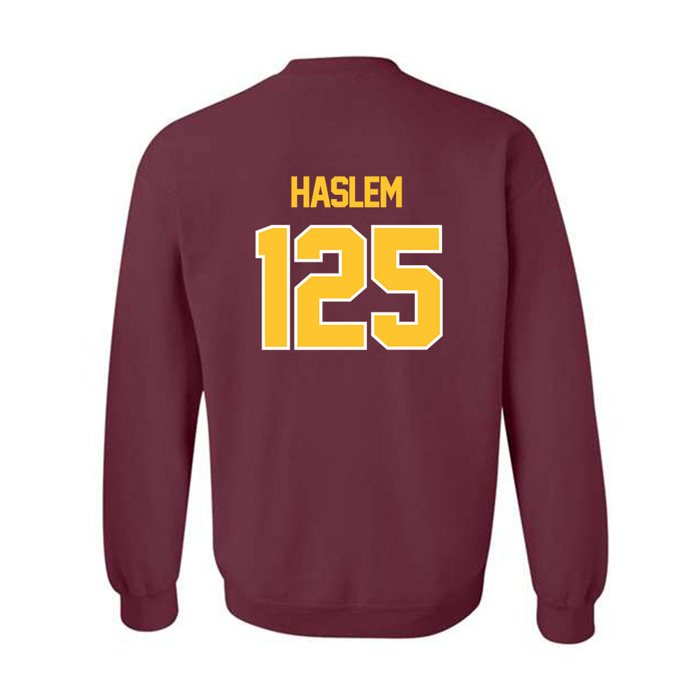 Central Michigan - NCAA Wrestling : Cristian Haslem - Classic Shersey Crewneck Sweatshirt-1