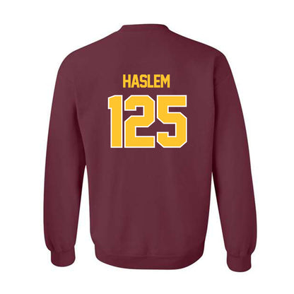 Central Michigan - NCAA Wrestling : Cristian Haslem - Classic Shersey Crewneck Sweatshirt-1