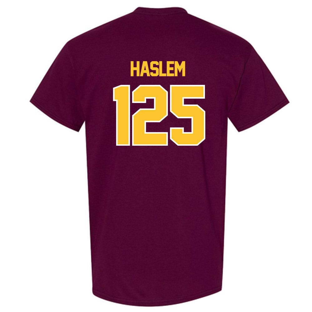 Central Michigan - NCAA Wrestling : Cristian Haslem - Classic Shersey T-Shirt-1