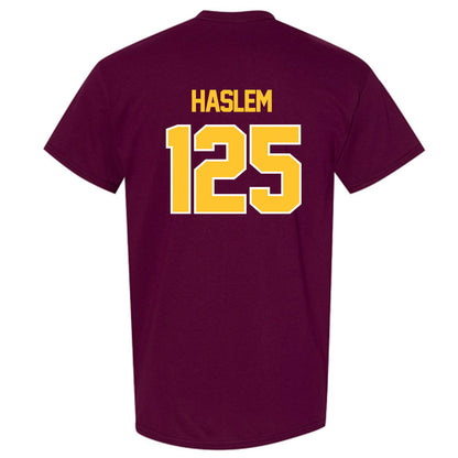 Central Michigan - NCAA Wrestling : Cristian Haslem - Classic Shersey T-Shirt-1